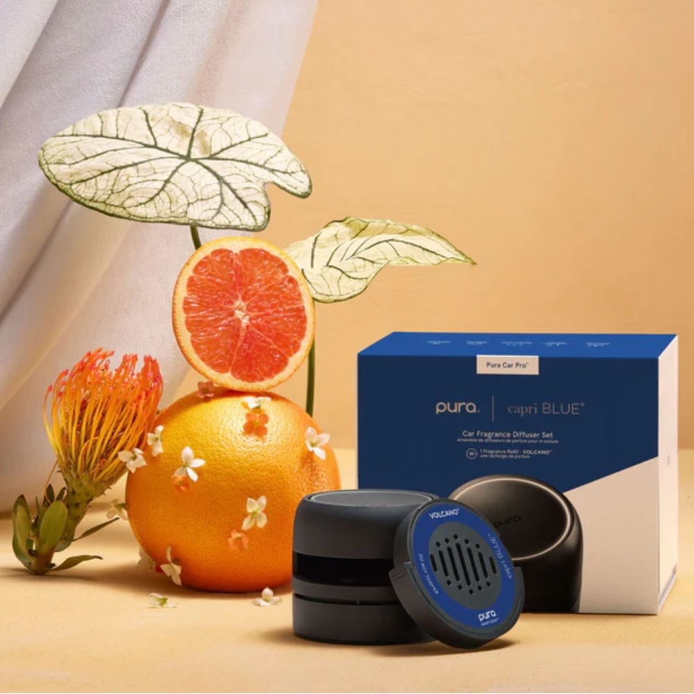 Pura Car Pro Fragrance Diffuser Volcano Car Set New FIRM